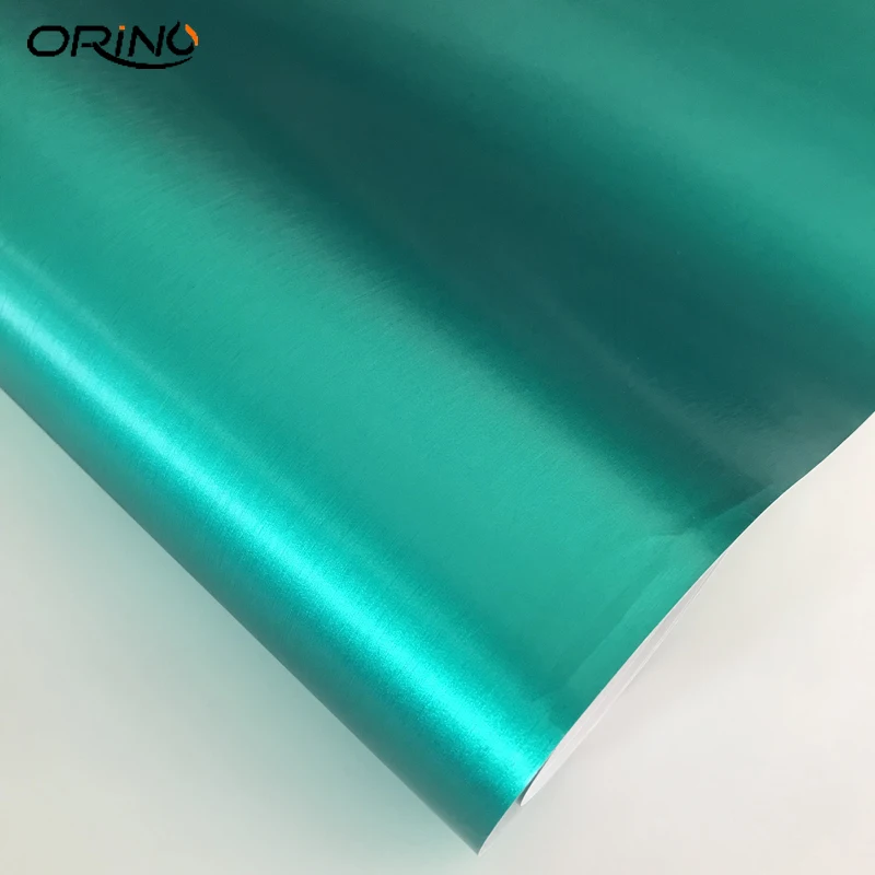 Teal Brushed Metallic Wrap Vinyl-6