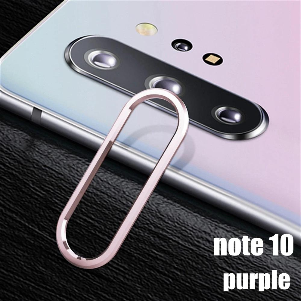 10 purple Новое кольцо для объектива камеры 1 шт. Защитные пленки для экрана из закаленного стекла чехол для samsung Galaxy Note 10/Note 10+ аксессуары - Цвет: 10 purple
