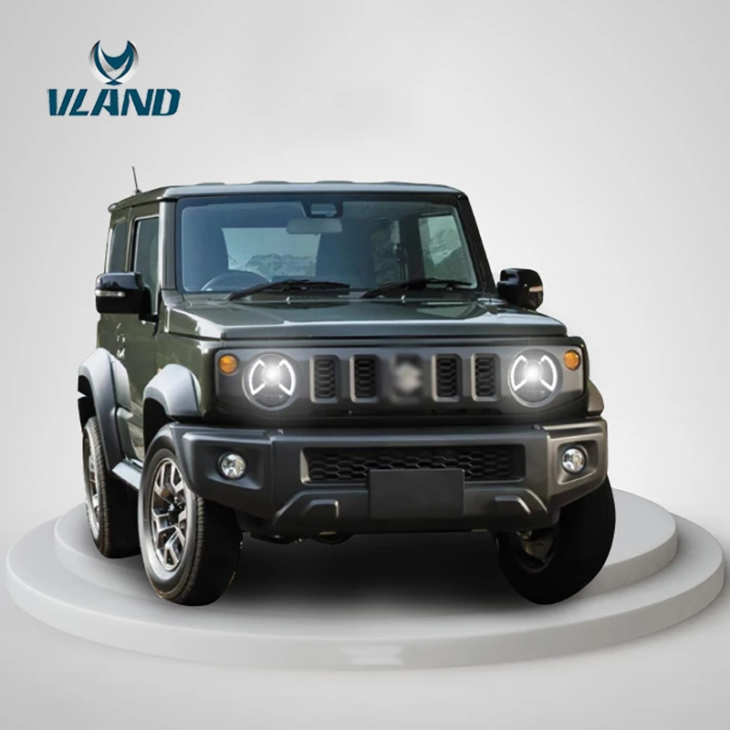 Vland Factory автомобильные аксессуары головная лампа для Suzuki Jimny-up светодиодный головной светильник, полный светодиодный, приветственный светильник синего цвета