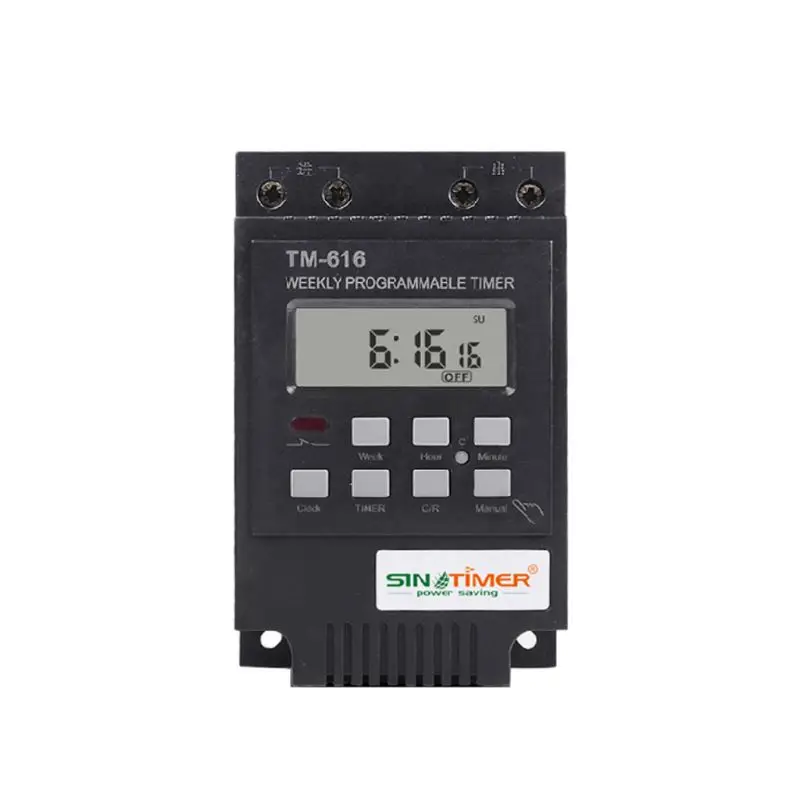 TM616W-4 цифровой электронный таймер 220V 30A программируемый на неделю релейный