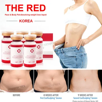 

Korean Red Ampoule Solution Loss Weight 10ml Fat Dissolve Lipolysis Nursing Liquid for Atomizer Hyaluron Pen Lipolytic Injection