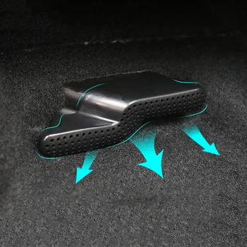 

2pcs Car Under Seats Air Condition Outlet Vent Protective Covers Sticker Anti-blocking Trim for Mini Cooper One F60 F56 F55 F54