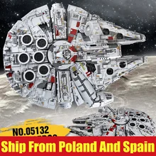 DHL 05132 Звездные серии войны 75192 конечная Коллекционная модель Звездный Разрушитель строительные блоки кирпичи детские игрушки рождественские подарки