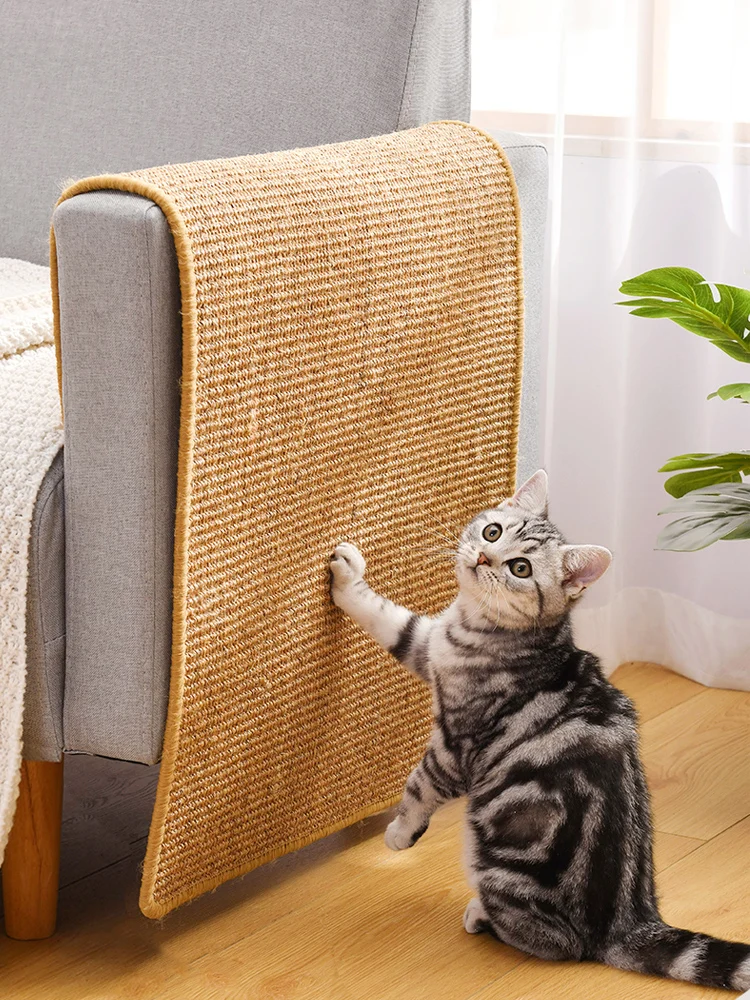 

Cat Kitten Scratch Board Pad Sisal Toy Sofa Furniture Protector Cat Claw Care Product Cats Scratcher Paw Pad with Invisible Nail