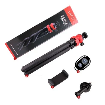 

Flexible Tripod with Remote Shutter Phone Holder Clip Tripode Tripods for Gopro DSLRs Video Live Camera Accessories