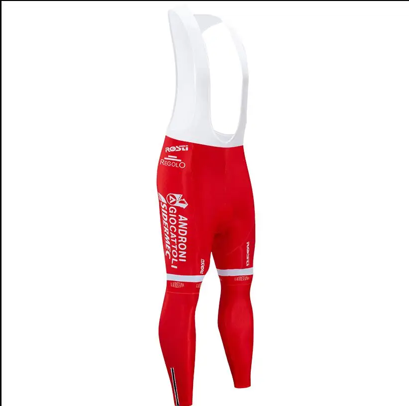 Новинка ANDRONI Команда Велоспорт Джерси 20D велосипед брюки комплект Ropa Ciclismo зима термо флис pro велосипедная куртка Майо Одежда - Цвет: Красный