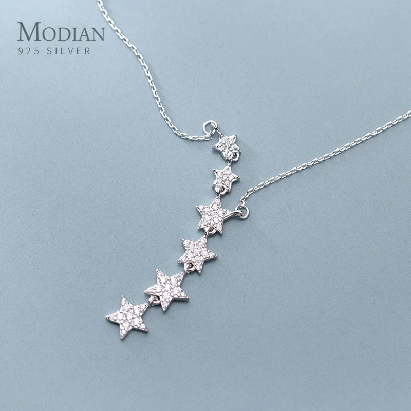 Star Quality|925 Sterling Silver Star Pendant Necklace For