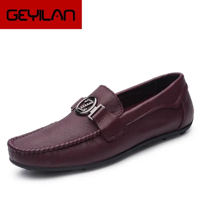 

Trend Of Men Slip On Loafer Shoes Fashion Designer Round Toe Flat Shoes For Man Black Moccasin Shoes Size 37-44 Chaussure