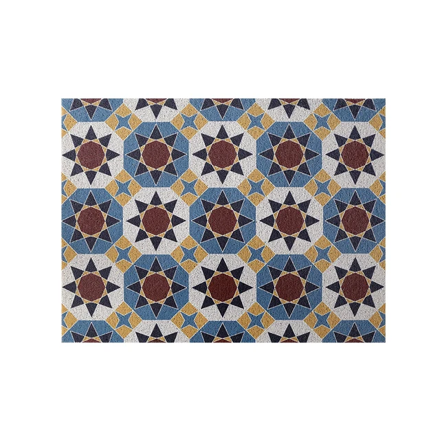Door Mat Carpet Hallway Bedroom Living Room Balcony Porch Entrance Doormat Dust Removal Waterproof Non-slip Silk Loop Mat Carpet H