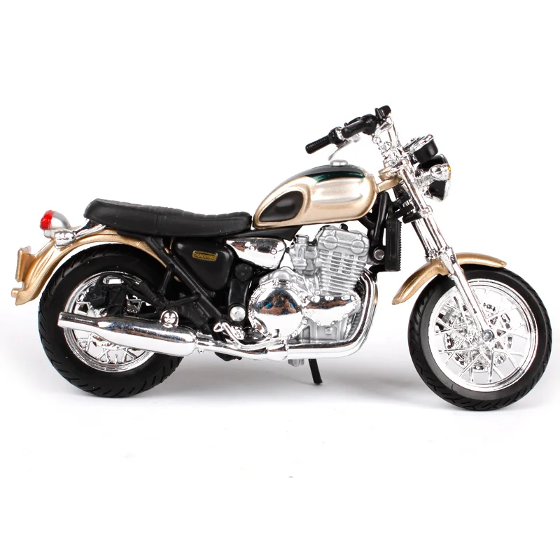 Modelo de motocicleta 1:18 Triumph Thunderbird beige de maisto 