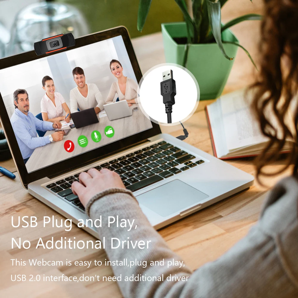 720P веб камера компьютерная USB с микрофоном для потоковой онлайн трансляции
