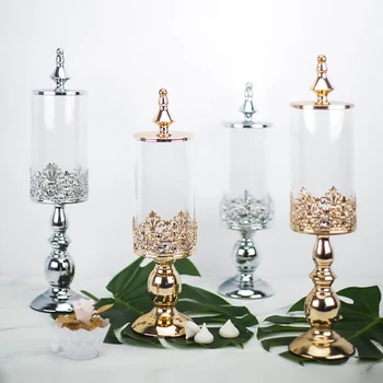 

Sugar bowl wedding dessert table decoration decoration sugar bowl glass candy jar snack biscuit storage storage tank