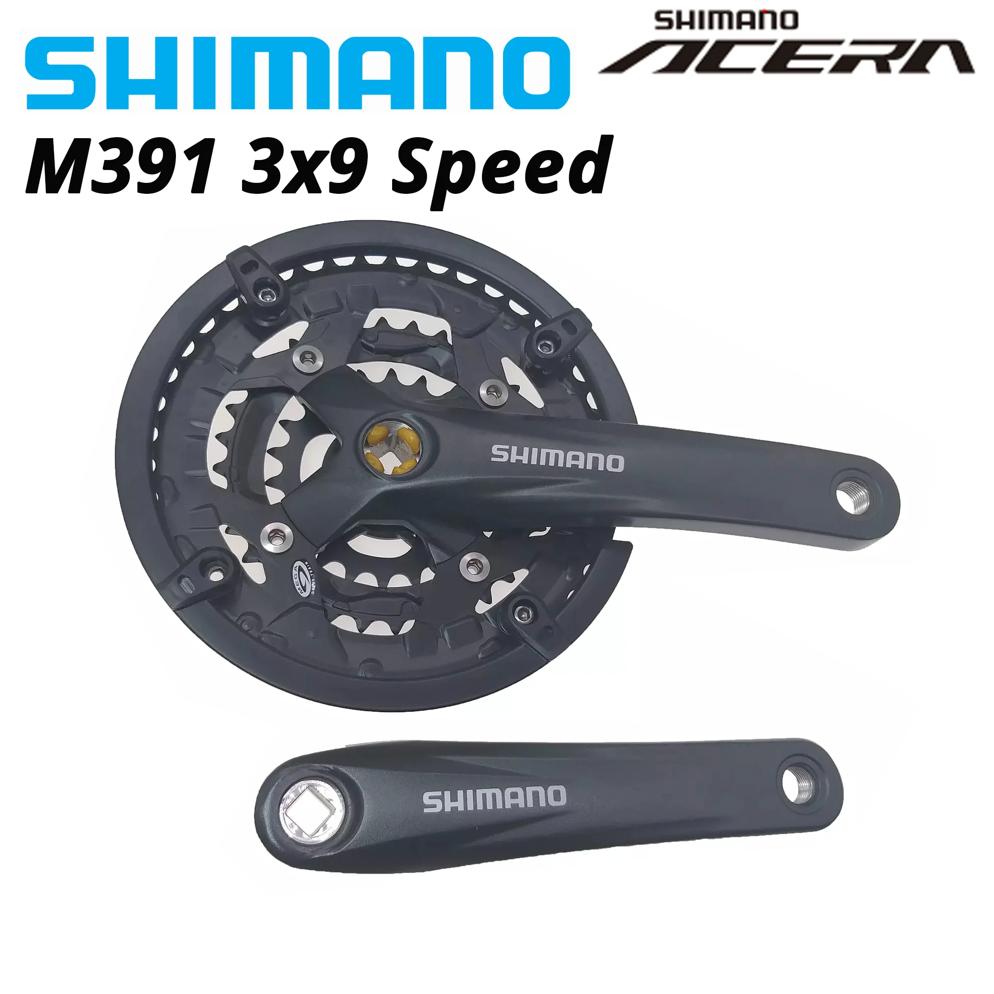 Звездообразная звезда Shimano ACERA M390 9 Speed 3x9 27s 44 32 22T 44T 105 мм звездообразная с нижним