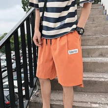 Летняя мужская одежда в Корейском стиле INS повседневные шорты г. Новые стильные универсальные свободные шорты однотонные шорты