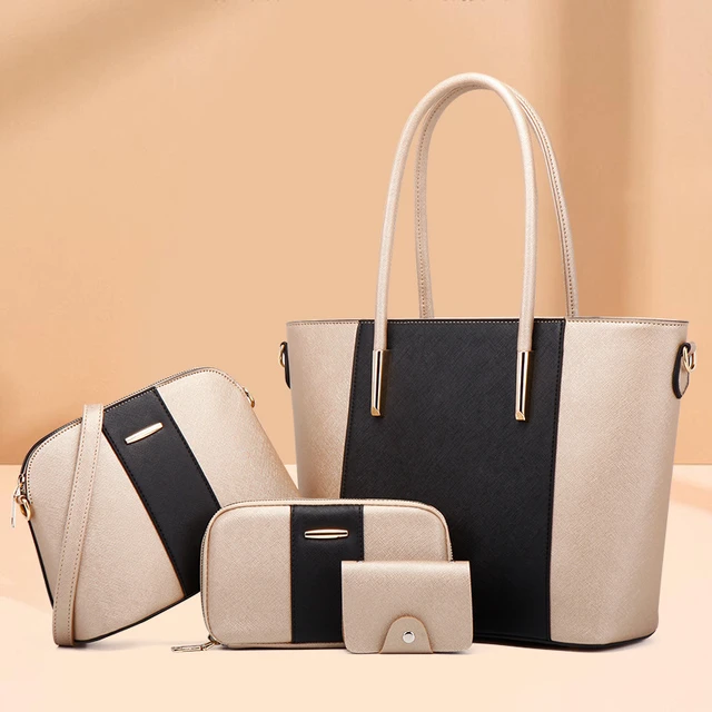 High Quality Women Pu Leather Handbags Shoulder Bags Designer 4 Pieces Set  Tote Messenger Bags Fashion Female Crossbody Bag New - Shoulder Bags -  AliExpress