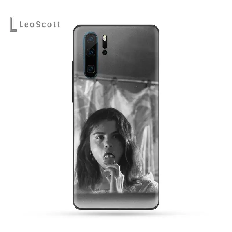 Чехол для телефона selena gomez USA singer черный чехол из ТПУ с корпусом Huawei P9 P10 P20 P30 Lite 2016