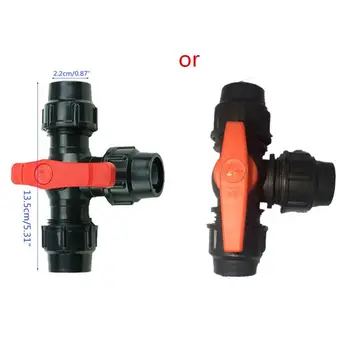 

PE three-way quick connect valve plastic valve T-type valve inner diameter 20/25/32mm plastic three-way ball valve