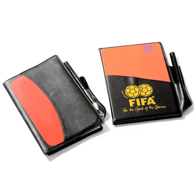 

Red Yellow Plate Fluorescent-Football Red Card Yellow Plate with Leather Case Referee Records Penalty Card Long-term Supply