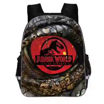 

3D Prints Jurassic World Dinosaur School Backpack for Kids Bagpack Boys School Bags Junior Student Travel Mochilas