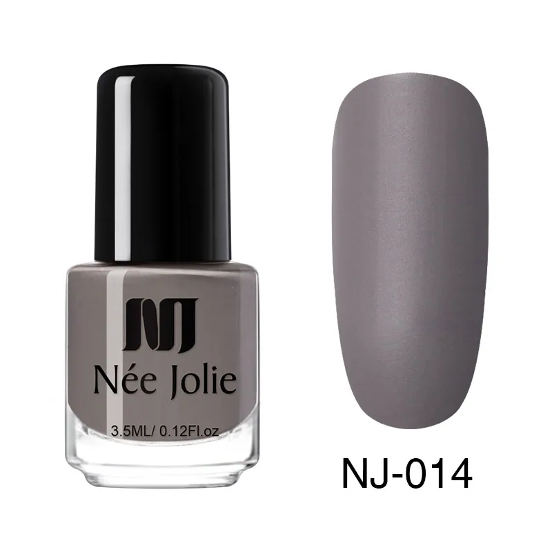 3.5ml Matte 14 Лак для ногтей NEE JOLIE, кофейный, серый, красный, серия Nail Varnich, чистый цвет, лак для ногтей, лак, украшение, 3,5 мл - Цвет: 3.5ml Matte 14