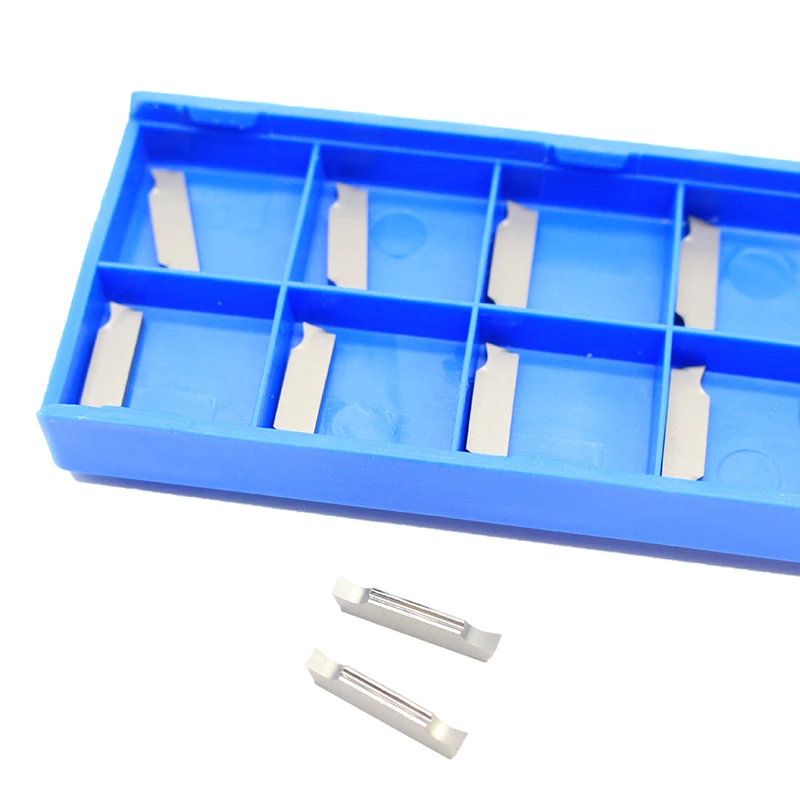 

10pcs MGGN200 G H01 Carbide Insert Grooving Cutting Hard Alloy Blade for Aluminum CNC lather Tool turning tool