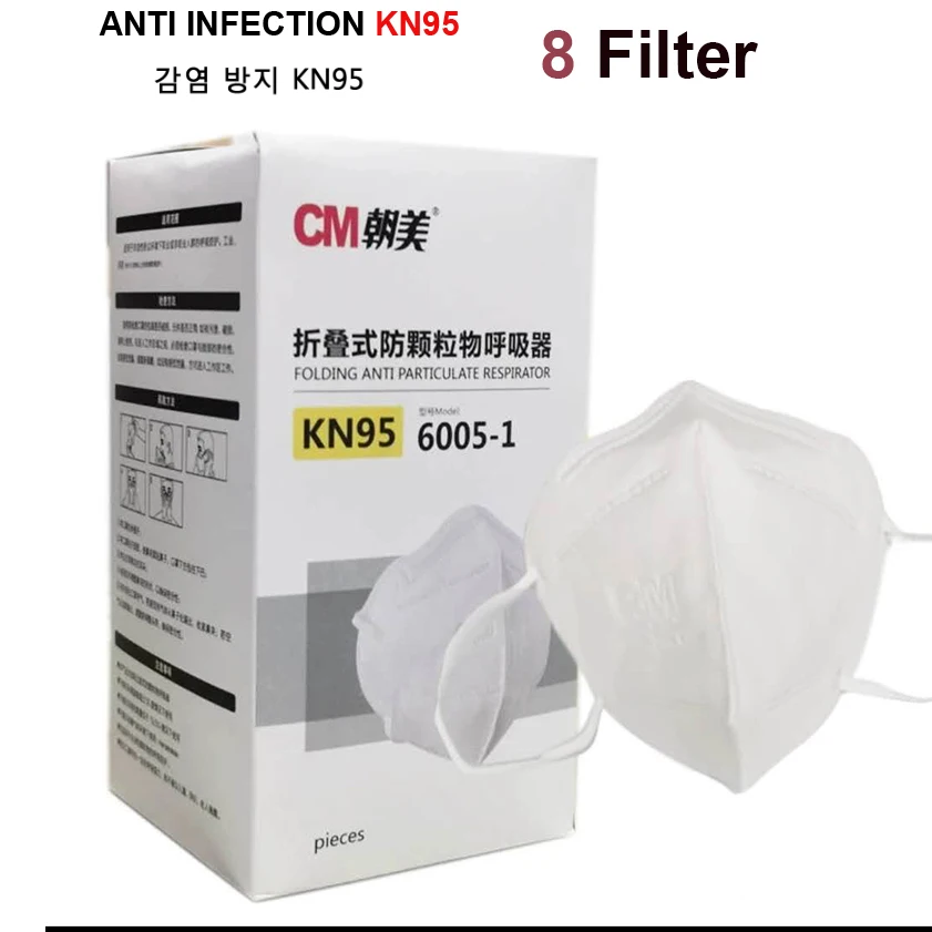 

10PCS N95 5 Layers Mask Antivirus Flu Anti Infection KN95 Masks Particulate Respirator PM2.5 Protective Safety Same as KF94 FFP2