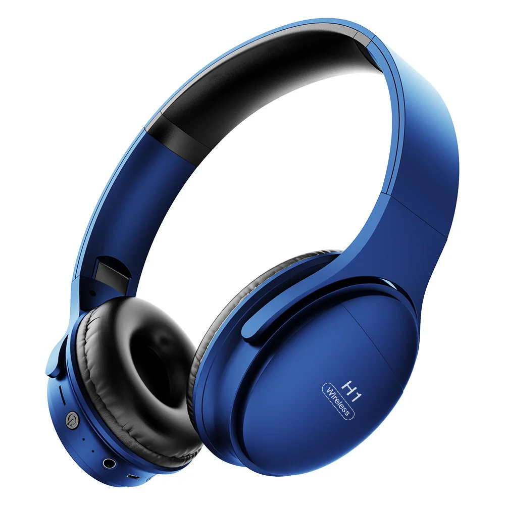 H1 Bluetooth Headphones Wireless Headset Stereo Over ear Noise Canceling Earphone Gaming Headset with Mic Support TF Card