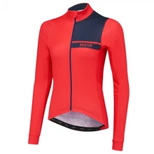 2018 Women's Autumn/Winter Thermal Fleece Long Sleeve Cycling Jersey Outdoor Sportswear Clothing MTB Bike Bicycle Zipper Shirt