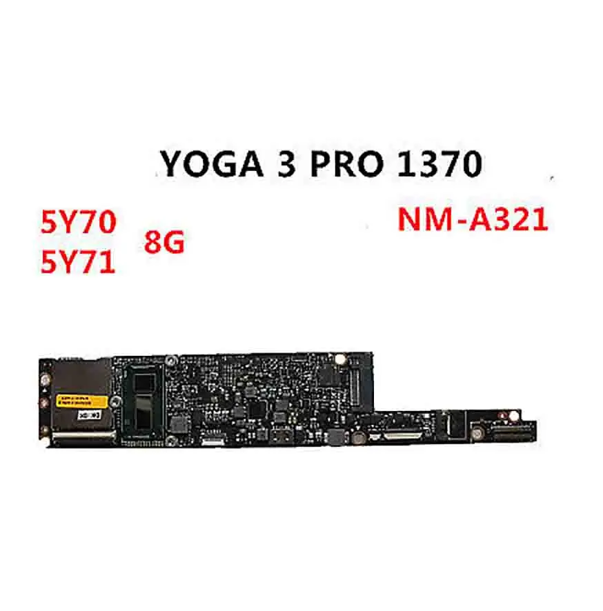 New Lenovo YOGA 3 Pro 1370 80HE M-5Y71 8GB AIUU2 NM-A321 5B20H30466 Motherboard | Компьютеры и офис