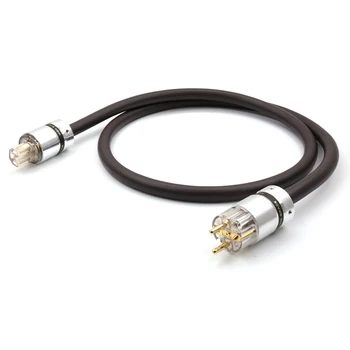 

1pcs hi-end 7TS OCC copper , EU version AC power cable ,carbon fiber power plug