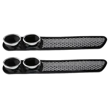 

2pcs Car Plastic Dummy Dual Exhaust Pipe Stickers Car Styling Accessory