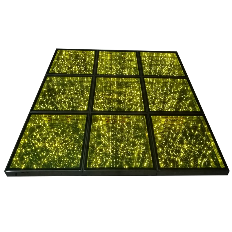 10PCS 60X60CM Upscale Luxury LED Wedding Mirror Carpet Aisle Runner For Party T Station Stage Decorations