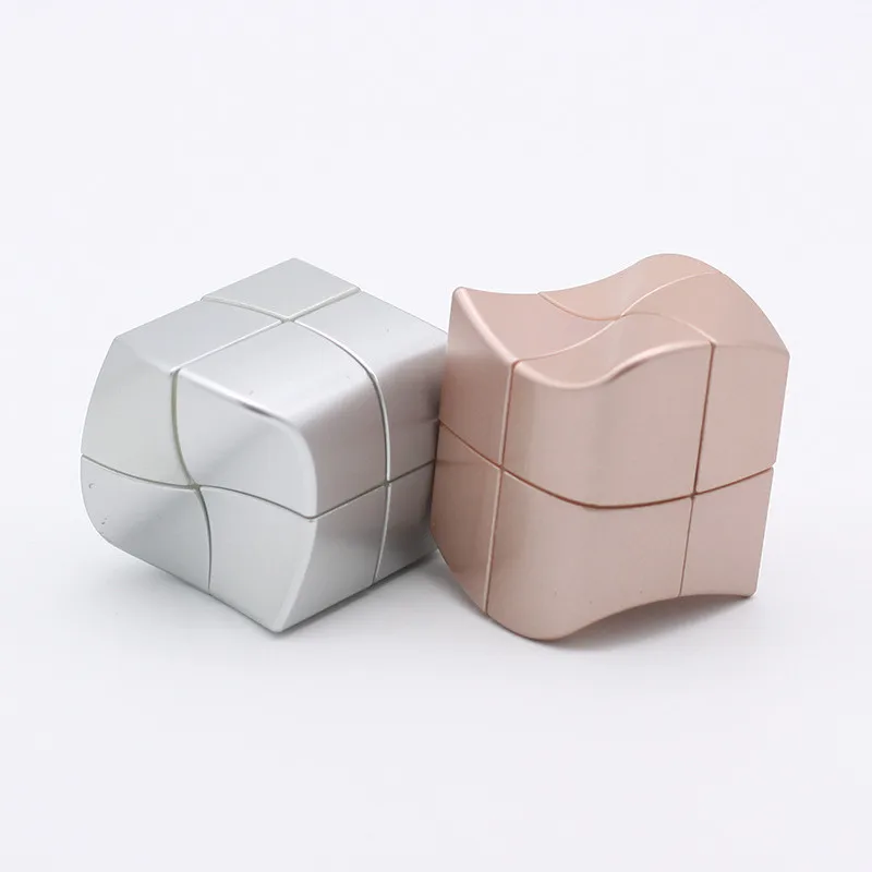YJ Yongjun Yuanfang 2x2 кубики странной формы трудно скоростные кубики розовый Золотой Серебряный 2X2 твист развивающие игрушки игра нео-Кубы
