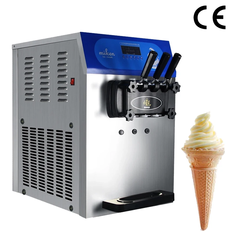 Soft Ice Cream Machine 220v/110v Desktop Type Making Ice Cream Sweetener Ice Cream Machine Ice