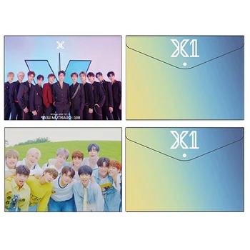 

X1 New Album With The Same File Bag Information Document Bag Paper File Folder Stationery School Office Case PP