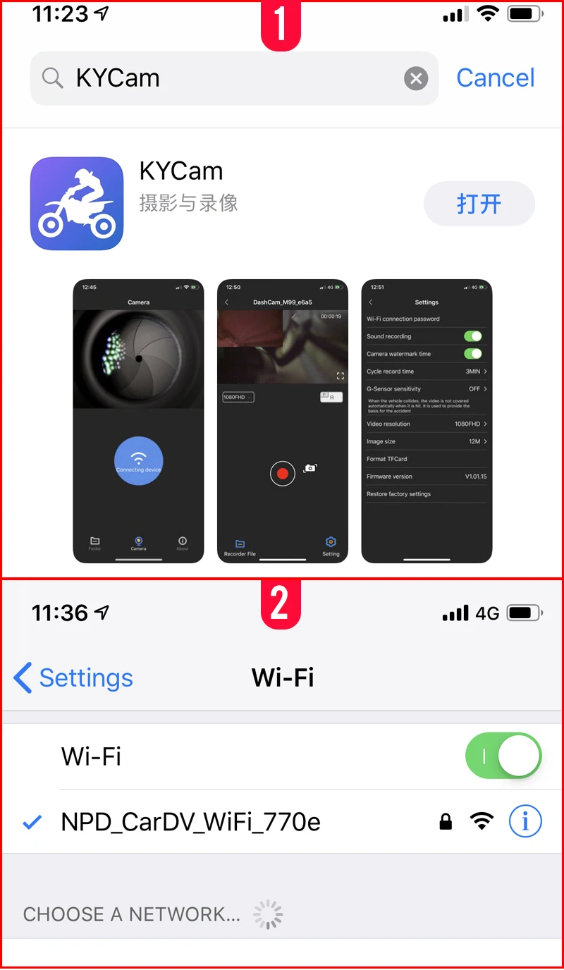 GreenYi FHD 1080P мотоциклетный видеорегистратор sprint Водонепроницаемая камера WiFi Передняя и задняя с двойными линзами мотоциклетный gps-регистратор