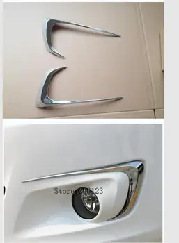 

2PCS fog lamp trim FOR CITROEN ELYSEE 2014 15 16 7 C-Elysee ABS chrome fog hoods light car-styling plastic plating cover sticker