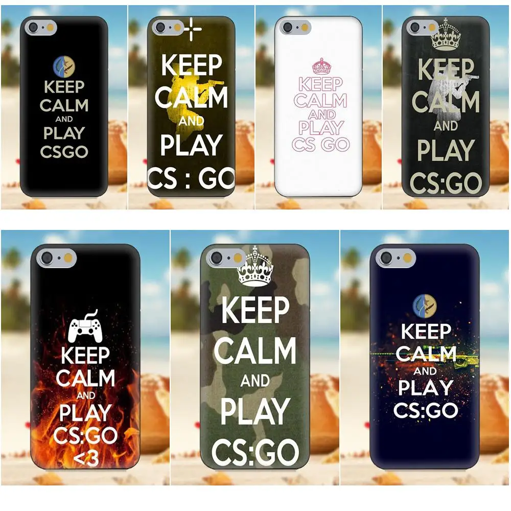 Oedmeb с надписью Keep Calm And Cs Go для iPhone 4S 5S 5C SE 6 S 7 8 Plus X Galaxy Note 5 S9 + большое ядро рrime alрha