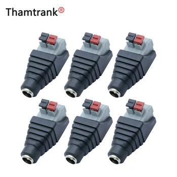 

10pc/lot CCTV security camera DC Power female connector 5.5*2.5mm 12V DC Power Adapter female jack push type pressed