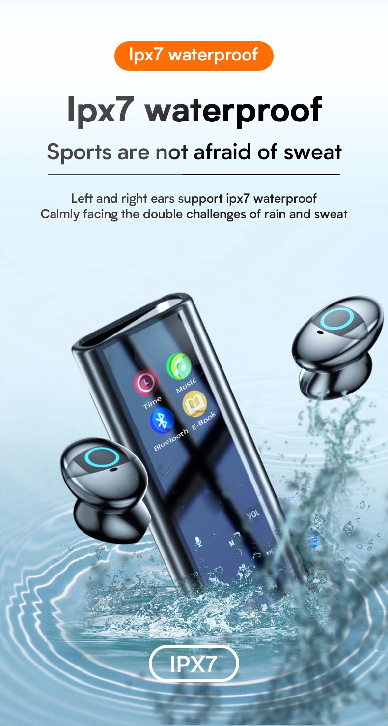 Беспроводная гарнитура TWS с Bluetooth многофункциональные наушники вкладыши MP3