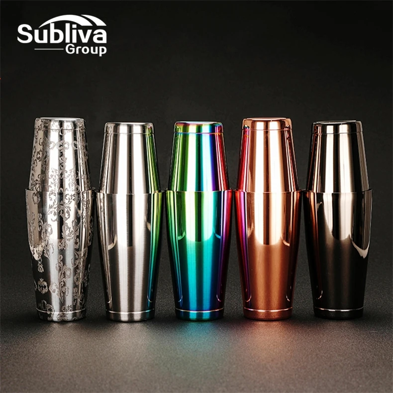 2pcs Edelstahl Cocktail Shaker Bar Handshaker