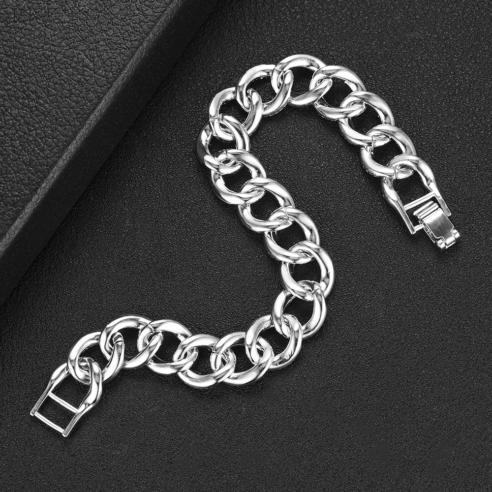 Kaufen GODKI Trendy Rock Armbänder für Frauen Chunky Kette Armband Perlen Charme Armband Böhmischen Strand Schmuck