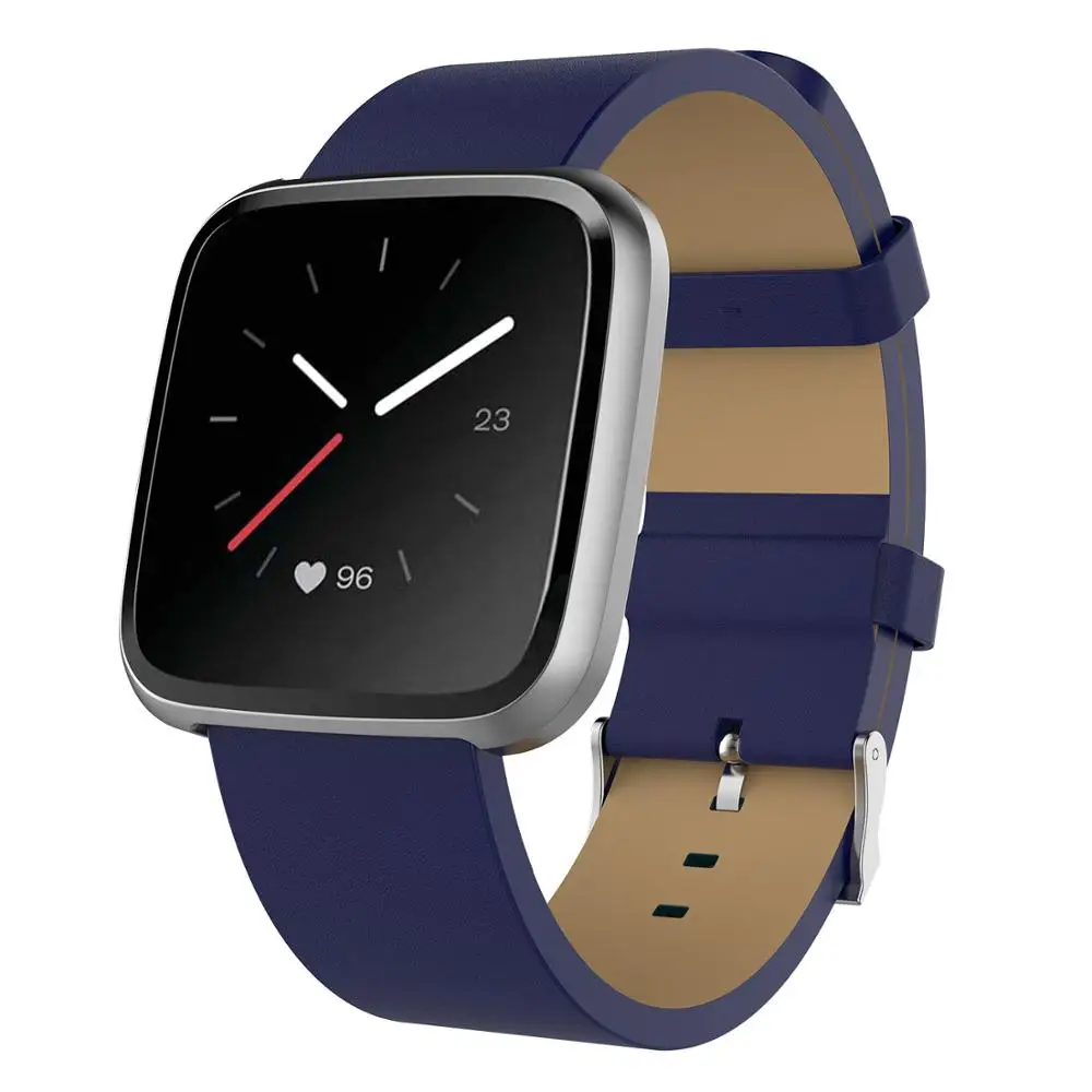 Высококачественный ремешок из воловьей кожи для Fitbit Versa 2, Смарт-часы, ремешок, аксессуар, деловой ремешок, заменен Correa