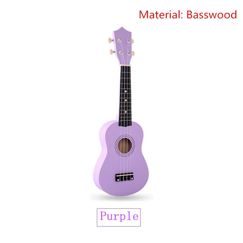 Ukulele 21 Inch Colorful Acoustic Ukulele Uke 4 Strings Hawaii Guitar Musica Instrument for Kids Music Beginner