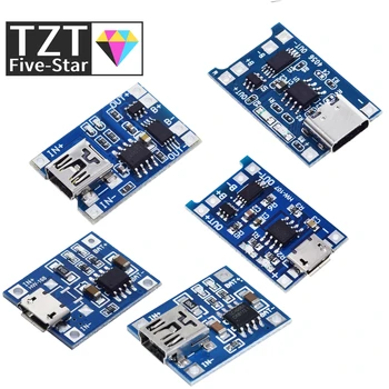 

Type-c / Micro USB 5V 1A 18650 TP4056 Lithium Battery Charger Module Charging Board With Protection Dual Functions 1A Li-ion