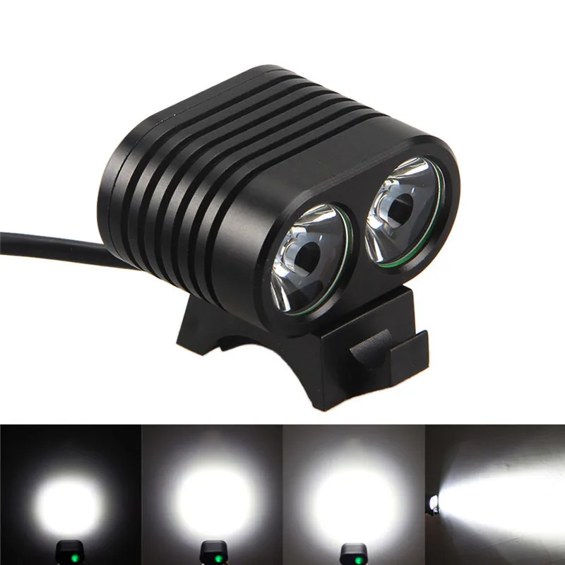 2018 8000 Люмен 2x CREE XM L2 светодиодный велосипедный передний светильник для