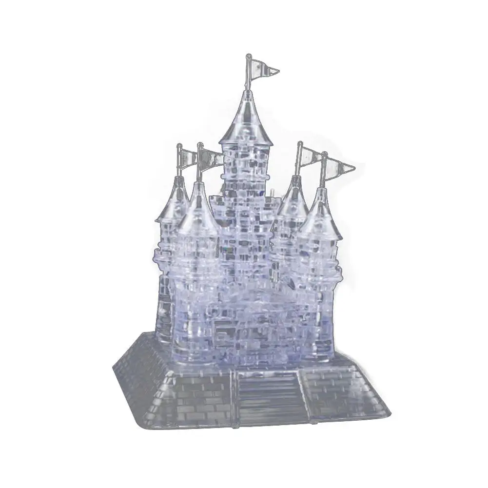 

105Pcs 3D DIY Puzzle Musical Light-Up Fort Ice Castle Building Blocks Toy Jigsaw New