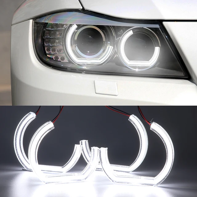 عيون ملاك LED لبي إم دبليو ، إكسسوارات مصابيح السيارة ، 3D ، DTM ، نمط LCI ، أكريليك ، E92 ، E90 ، E60 ، F30 ، F31 ، E82 ، F10 ، F11 ، x5 ، x6 ، e53 ، E70 ، E65