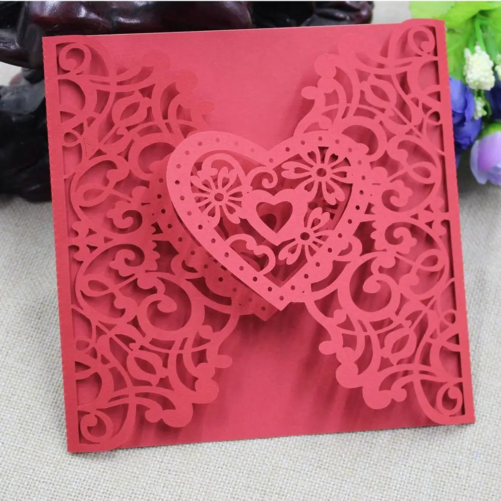  Jubilation Happy Satisfactorily European Hollow-out Wedding Invitation Wedding Invitation and Weddi - 4.00018E+12