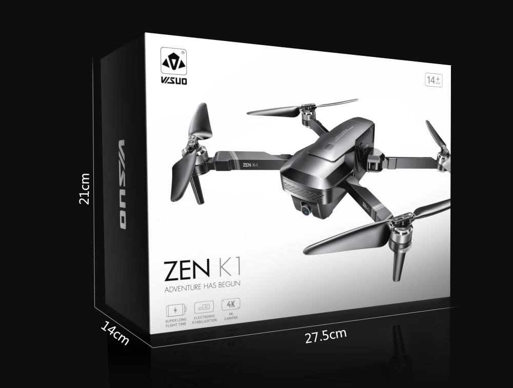 VISUO ZEN K1 5G wifi FPV RC Дрон с 4K двойной камерой 120 градусов широкоугольный складной Дрон Квадрокоптер VS SG106 M69 F11 B4W